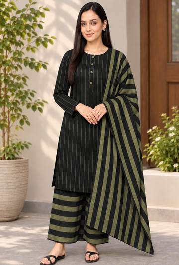 3pc Multani Susi (Black green)