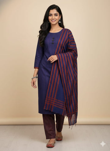 3pc Multani Susi (Blue Red)